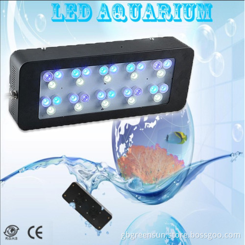 Marine Coral Reef+Fish Tank, 90W-M CREE Dimmable 0~100% LED Aquarium Light with 60/80degrees Optics&30PCS*3W CREE LED